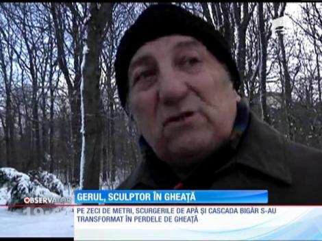 A îngheţat cascada Bigăr!