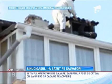 Salvarea unui bărbat care ameninţa că se aruncă de pe bloc s-a transformat în circ la Suceava