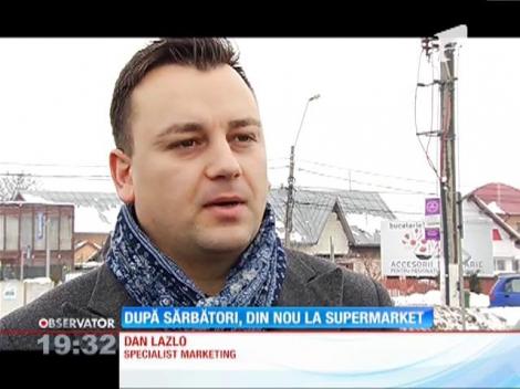 Românii au luat cu asalt supermarket-urile