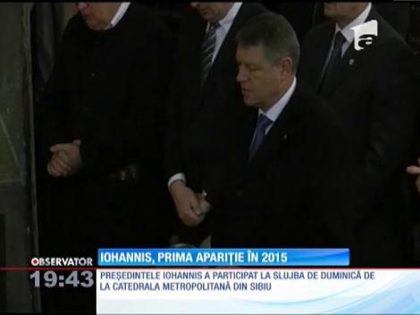 Klaus Iohannis, prima apariţie în 2015