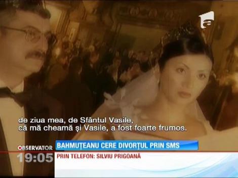 Adriana Bahmuţeanu cere divorţul prin SMS