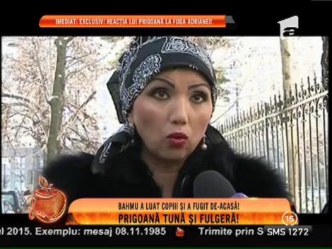 Adriana Bahmuţeanu a luat copiii și a fugit de acasă!