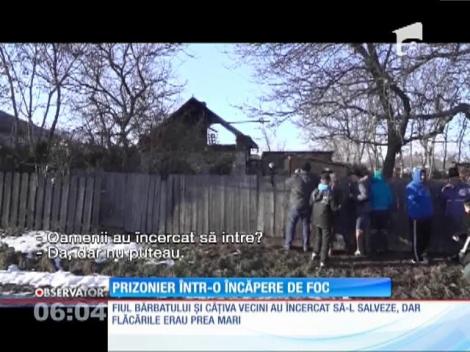 Un bătrân de 91 de ani a sfărșit într-un incendiu puternic