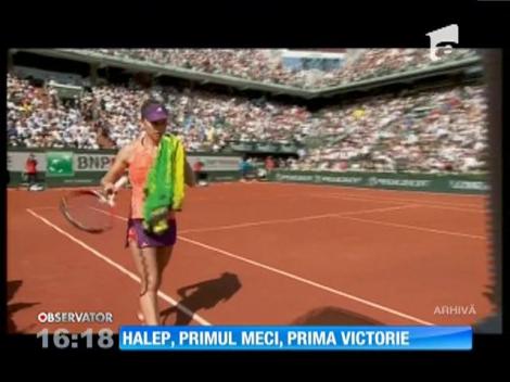 Simona Halep, primul meci, prima victorie