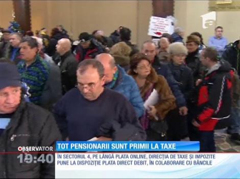 Pensionarii sunt primii la taxe