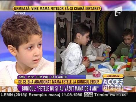 Bunicul: "Fetele nu și-au văzut mama de 4 ani"