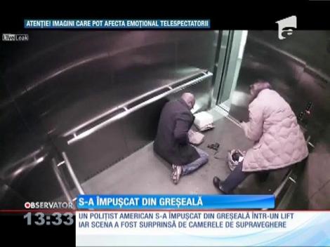 Un poliţist american s-a împușcat din greșeală într-un lift