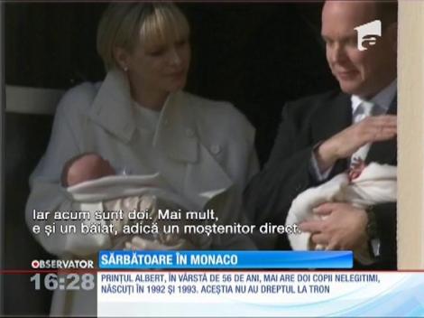 Prima apariţie publică a gemenilor prinţului Albert de Monaco