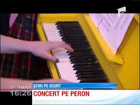 Muzică clasică pe peron