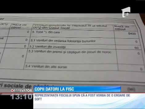 Copii datori la FISC