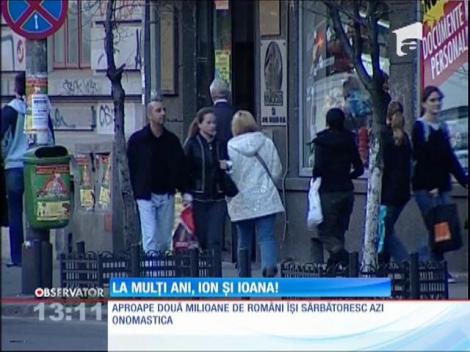 Aproape două milioane de români îşi sărbătoresc azi onomastica