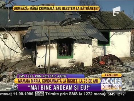 Mamaia Maria, condamnată la îngheţ, la 75 de ani!