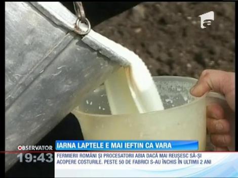 Laptele românesc a fost înlocuit cu cel din import