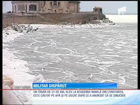 Un militar de 21 de ani a dispărut