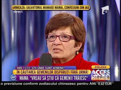 Mama: "Vreau să ştiu că gemenii trăiesc"