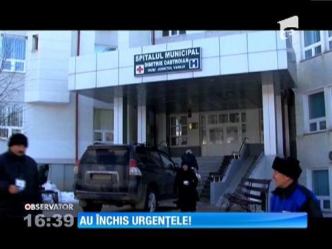 70 de mii de oameni din judeţele Vaslui şi Iaşi au rămas fără unitate de primiri urgenţe