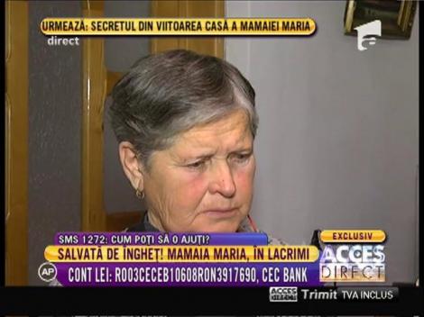 Salvată de îngheţ! Uite nouă casă a mamaiei Maria!