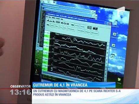 Cutremur de 4,1 pe scara Richter în Vrencea