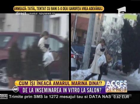 Marina Dina pare că vrea să treacă cât mai repede peste eşecul fertilizării in vitro