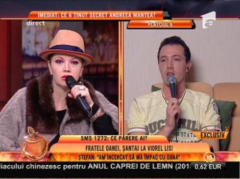 Ștefan, împăcare forțată cu Oana Lis