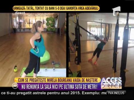 Chiar dacă este în luna a 8-a, Mirela Boureanu Vaida nu renunță la sala