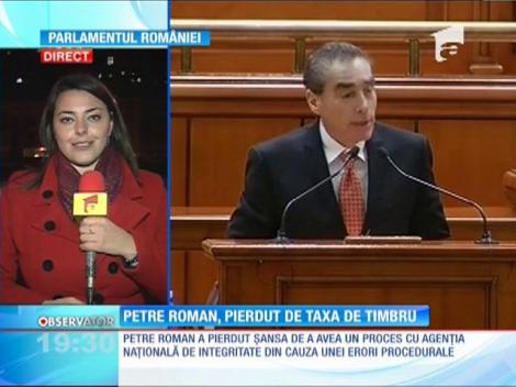 Petre Roman e pe cale să-şi piardă funcţia de parlamentar