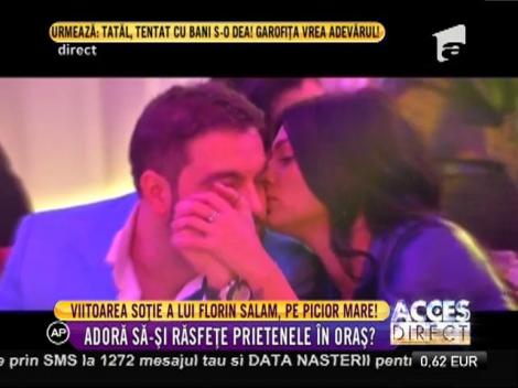 Viitoarea soție a lui Florin Salam, răsfăț în oraș cu fetele