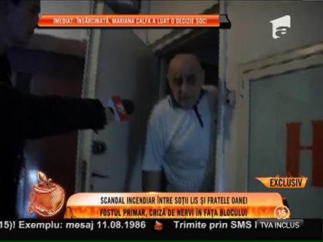 Viorel Lis, criză de nervi în fața blocului