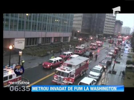 Fum la metroul din Washington: 84 de persoane internate în spital