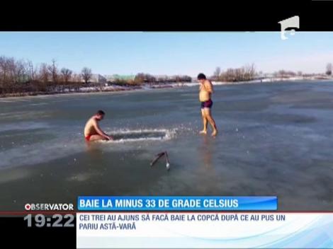 Baie la -33°C, de la un pariu