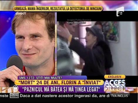 Bătut și legat, a dispărut de frică