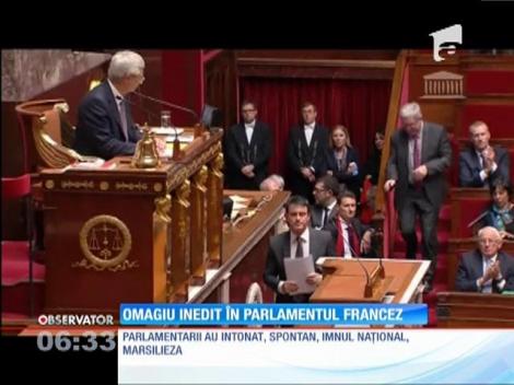 Omagiu inedit în Parlamentul Francez