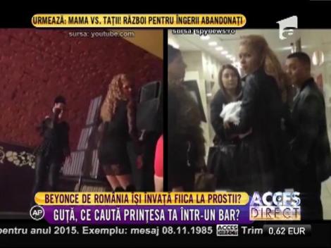 Beyonce de România, cu fiica ei în brațe într-un loc total nepotrivit