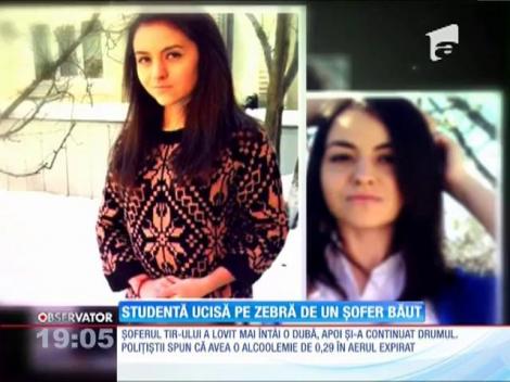 Update / Studentă ucisă pe trotuar de un TIR