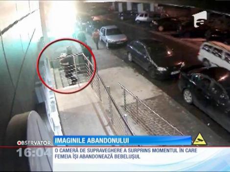 Femeia care şi-a părăsit fetiţa la intrarea unei policlinici private din Sibiu, găsită de polițiști