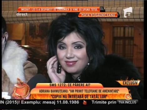 Adriana Bahmuţeanu: "Copii nu întreabă de tatăl lor!"