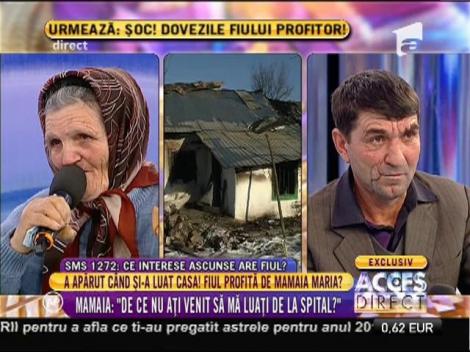 Fiul bătrânei ajutată de oameni cu suflet mare s-a întors pe interes!