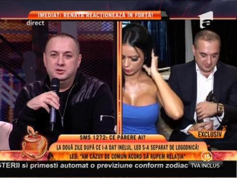 Leo s-a separat de Renata, la două zile după ce i-a dat inelul!