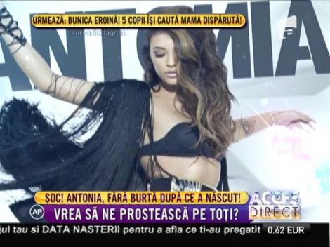 Antonia, fără burtă după ce a născut