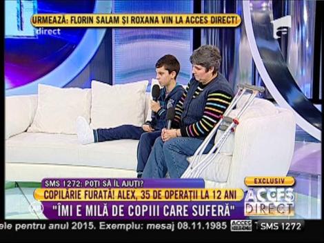 Copilul operat de 35 de ori: ”Încerc să le dau putere părinților mei”