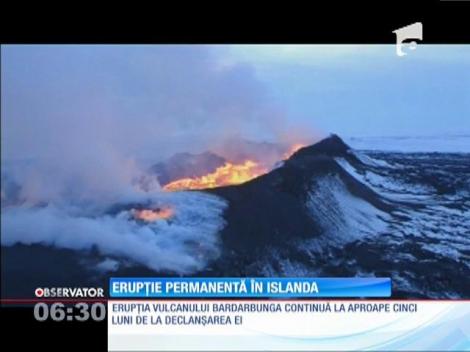 Erupţia unui vulcan continuă după 5 luni de la declanșarea ei. 85 de km pătraţi au fost acoperiți de lavă!