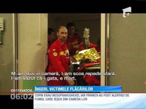 2 copii, victimele flăcărilor