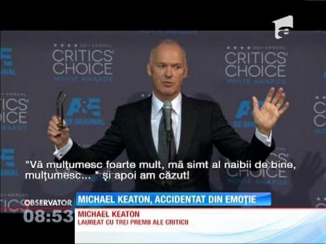 Michael Keaton a căzut de pe scenă!