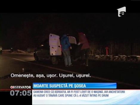 Moarte suspectă pe șosea
