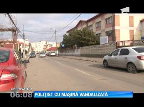 Mașina unui polițist, vandalizată în Constanța