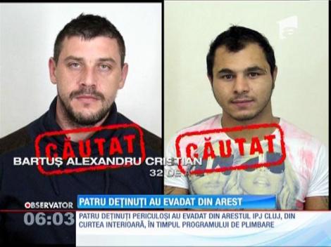 4 deținuți periculoși au evadat din arestul IPJ Cluj