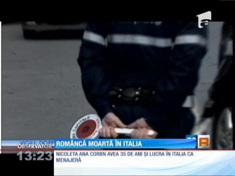 Italia: Româncă moartă într-un accident rutier