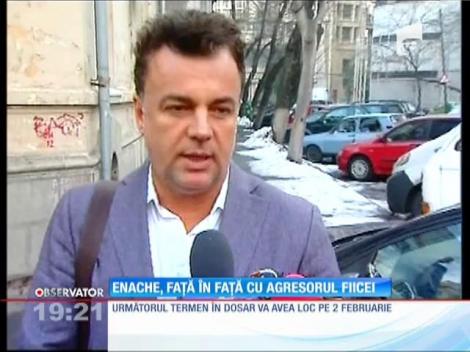 Adrian Enache, față în față cu agresorul fiicei
