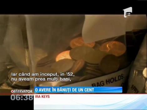 A făcut un depozit cu 230 de kilograme de monede