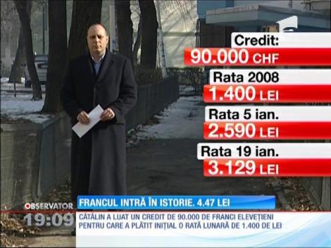 Francul intră în istorie